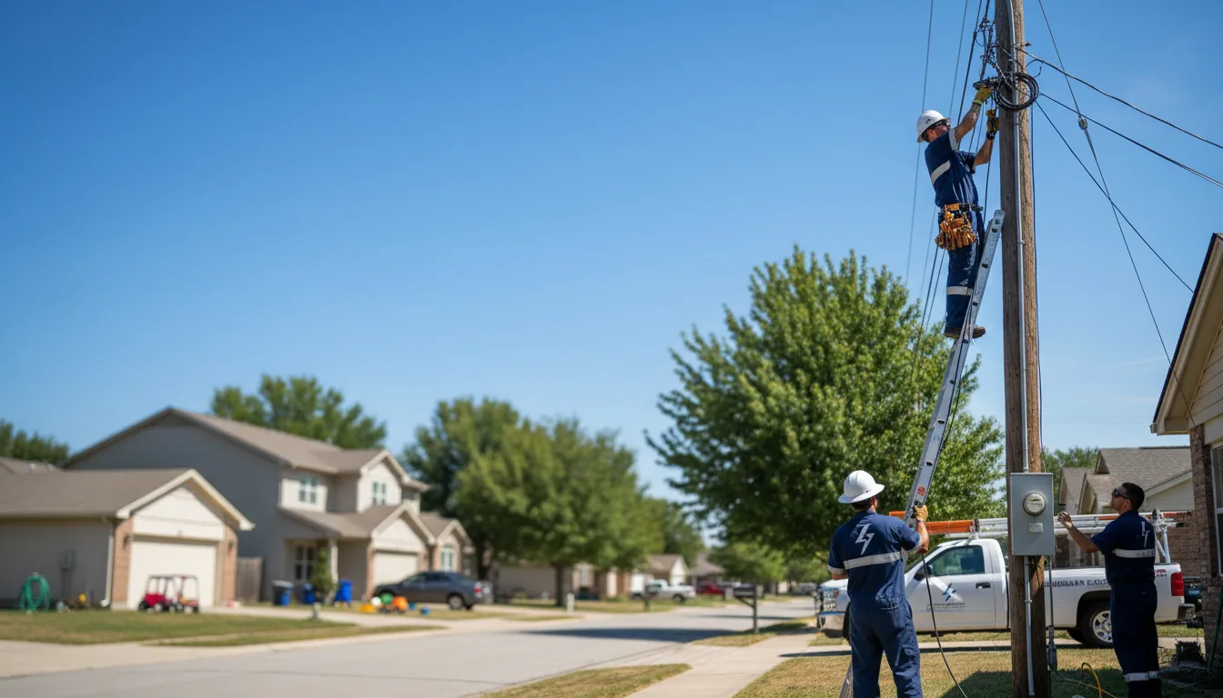 Residential electrician providing installation services in Bryant, AL